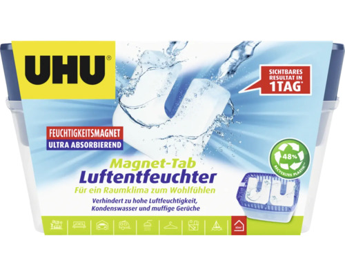 Déshumidificateur d'air UHU airmax container 2x 450 g Déshumidificateur UHU avec Magnet-Tab pour réguler l''humidité
