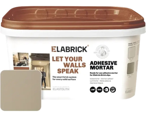 Mortier colle Elabrick gris sable 5 kg