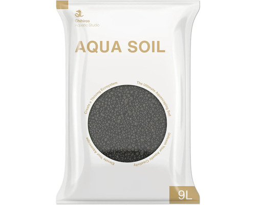 Substrat pour aquarium Chihiros Aqua Soil env. 1 - 5 mm, env. 9 l, noir Chihiros Aqua Soil 9 litres en sac