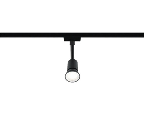 Schwarze Schienenleuchte mit LED-Leuchtmittel