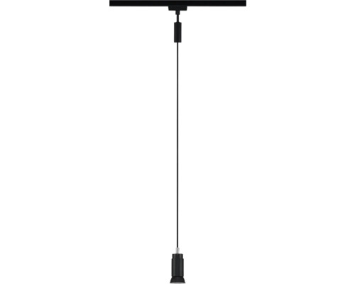 Schwarze Pendelleuchte für Stromschienen