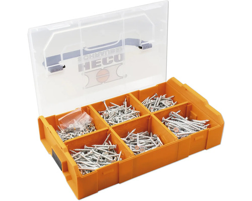 Boîte d''assortiment avec diverses vis