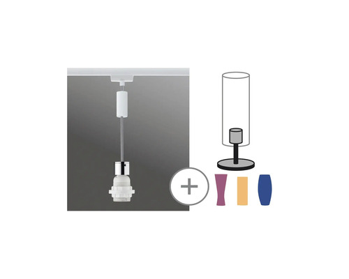 Pendelleuchte mit austauschbaren Dekorelementen