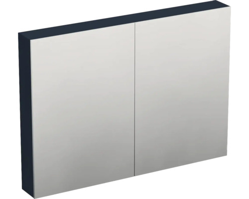 Armoire de toilette Jungborn TRENTA 100 x 14,4 x 72 cm bleu pigeon 3 portes IP 44 Armoire de toilette à deux portes pour salle de bains