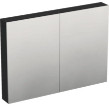 Jungborn Spiegelschrank TRENTA 100 x 14,4 x 72 cm schwarz zu LR29 matt 3-türig IP 44