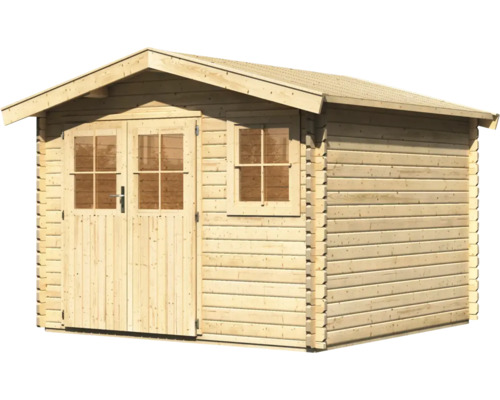 Gartenhaus aus Holz mit Fenster und Doppeltür