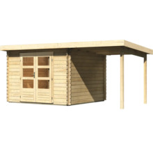 Holzgartenhaus mit Doppeltür und Vordach