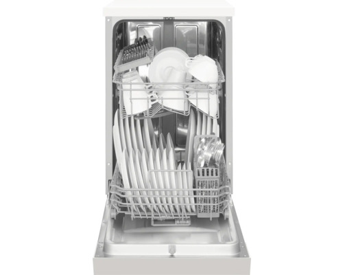 Geschirrspüler mit Geschirr und Besteck