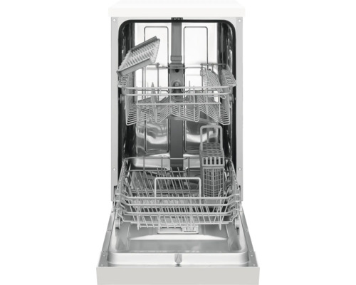 Innenansicht eines Geschirrspülers mit ausgezogenen Körben