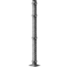 Poteau de garde-corps en acier inoxydable avec supports pour verre