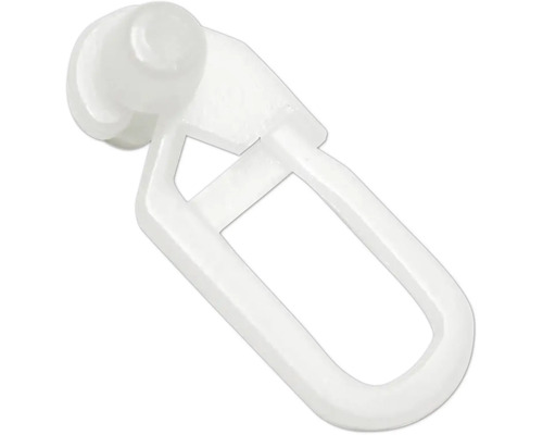 Roulettes pour rail de rideau pour Thasos blanc lot de 20 Galet de rideau en plastique