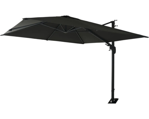 Parasol rectangulaire déporté pour le jardin