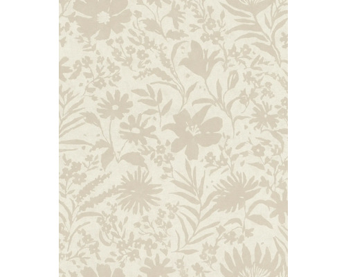 Papier peint intissé 330403 Paraiso fleurs beige Papier peint avec motif floral