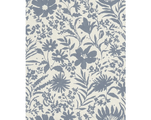 Papier peint intissé 330410 Paraiso fleurs bleu Papier peint à motif floral