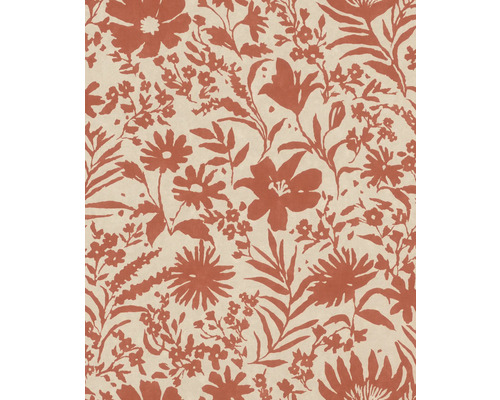 Papier peint intissé 330427 Paraiso fleurs rouge Papier peint à motif floral