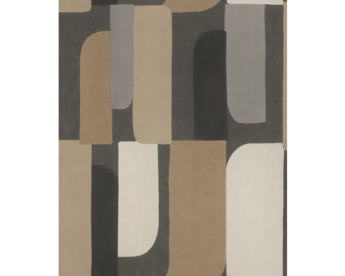 Papier peint intissé 330533 Paraiso graphique marron Papier peint avec motif géométrique