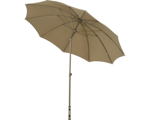 Parasol de jardin ouvert avec cadre en métal