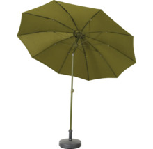 Parasol de jardin ouvert avec support