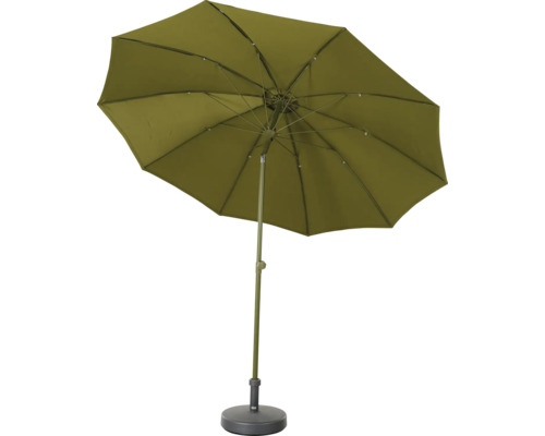 Parasol de jardin ouvert avec support