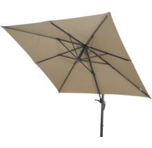 Parasol carré avec mécanisme à manivelle