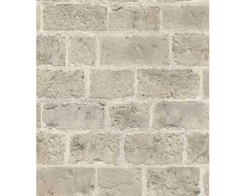 Papier peint intissé 865721 Symphony pierres beige Papier peint avec motif de briques