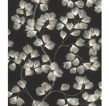 Papier peint intissé 866926 Symphony pin noir