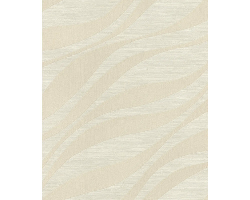 Papier peint intissé 608038 Sky Lounge vagues beige Papier peint à motif ondulé