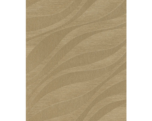 Papier peint intissé 608052 Sky Lounge vagues or Papier peint avec motif ondulé
