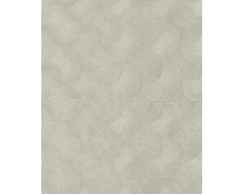 Papier peint intissé 608144 Sky Lounge graphique gris Papier peint avec motif ondulé pour la décoration murale