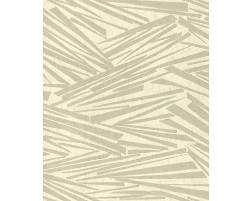 Papier peint intissé 608335 Sky Lounge graphique beige Papier peint avec motif de lignes géométriques