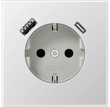 Prise avec port USB de Jung