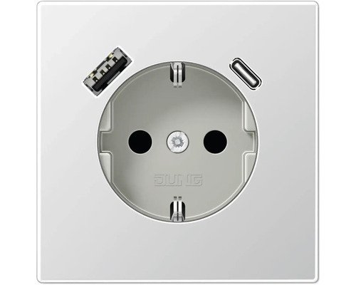Prise avec port USB de Jung