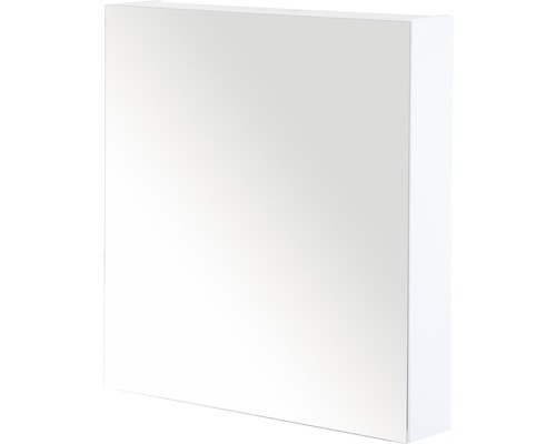 Armoire de toilette Sanox 60 x 13 x 65 cm blanc haute brillance 1 porte à double miroir