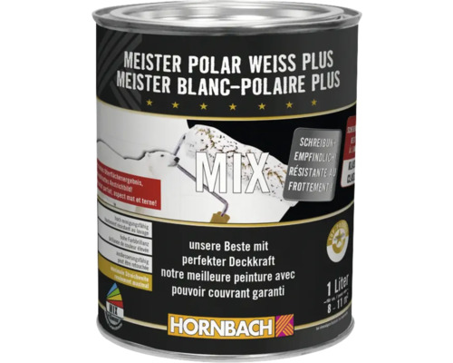 Peinture Meister Polar Weiss Plus en conditionnement de 1 litre de Hornbach