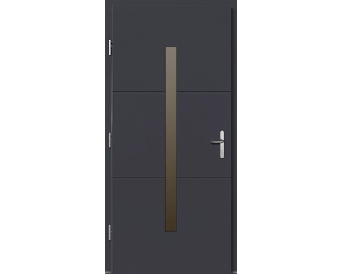 Porte d''entrée avec insert en verre