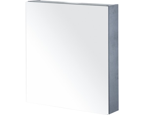 Armoire de toilette Sanox 60 x 13 x 65 cm béton anthracite 1 porte