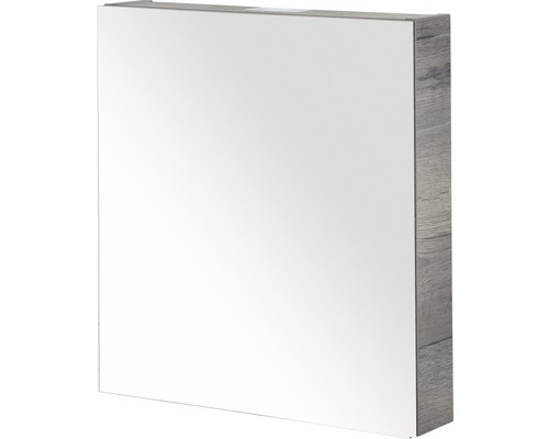 Armoire de toilette Sanox 60 x 13 x 65 cm tabacco 1 porte à double miroir