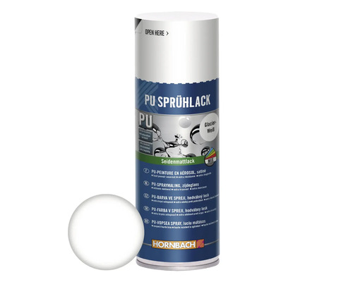 Peinture aérosol PU Maston blanc glacier mat satiné 400 ml Bombe de peinture PU