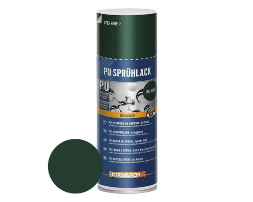 Peinture aérosol PU Maston RAL6005 vert mousse brillant 400 ml Bombe de laque PU avec échantillon de couleur