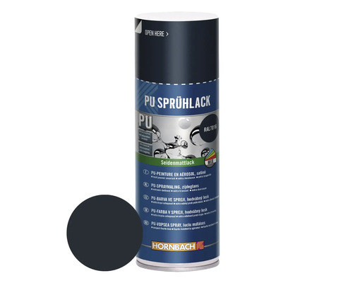 Peinture aérosol PU Maston RAL7016 mat satiné 400 ml Bombe de peinture PU avec exemple de couleur