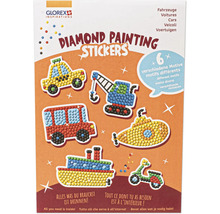 Glorex Diamond Painting Sticker Set mit Fahrzeugmotiven