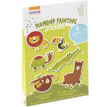 Glorex Diamond Painting Sticker Set mit Tiermotiven