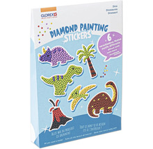 Glorex Diamond Painting Sticker Set mit Dinosaurier Motiven