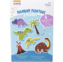 Glorex Diamond Painting Sticker Set mit Dinosaurier Motiven