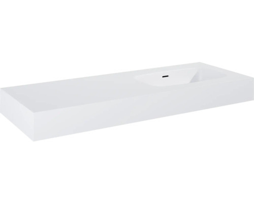 Vasque Jungborn DECEM 1210 x 460 mm vasque à droite blanc mat