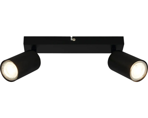 Double spot noir pour montage au plafond