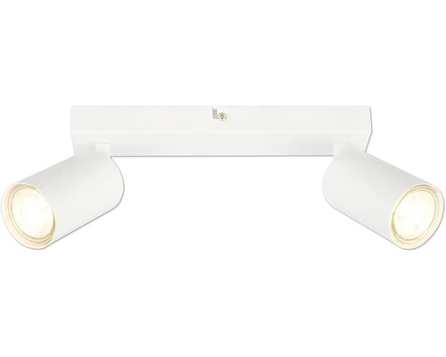 Weisse Doppelstrahler Deckenleuchte