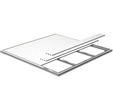 Construction d''un toit de terrasse en aluminium avec des plaques de polycarbonate.