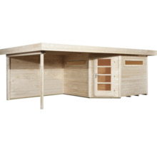 Lounge Haus weka Davos mit Fußboden und Lounge 646 x 338 cm natur