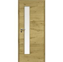 ZT Eiche Rustic Furnier Quer 98,5x198,5 DIN Rechts MODERN 07 Glas Satiniert